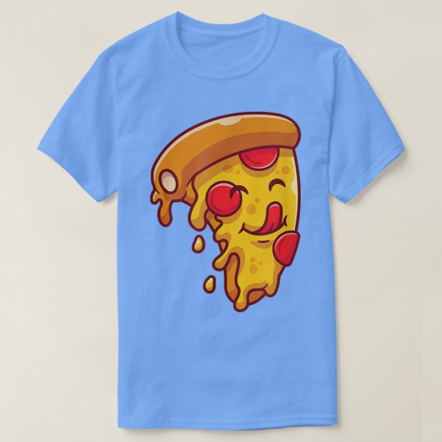 Cool Yummy Pizza Slice Novelty Graphic Tees & Cool (Design Front)