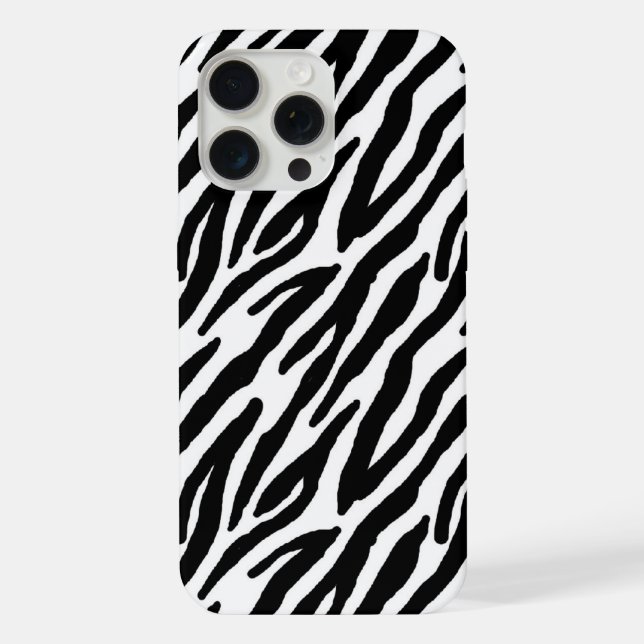 Cool Zebra Pattern iPhone Case (Back)