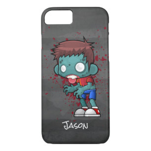 Cool Zombie Dude with Blood / Paint Splatter Case-Mate iPhone Case