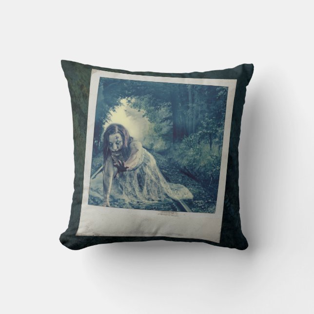 Cool Zombie Girl Cushion (Front)
