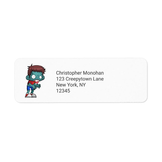 Cool Zombie Guy Seeking Brains (Front)