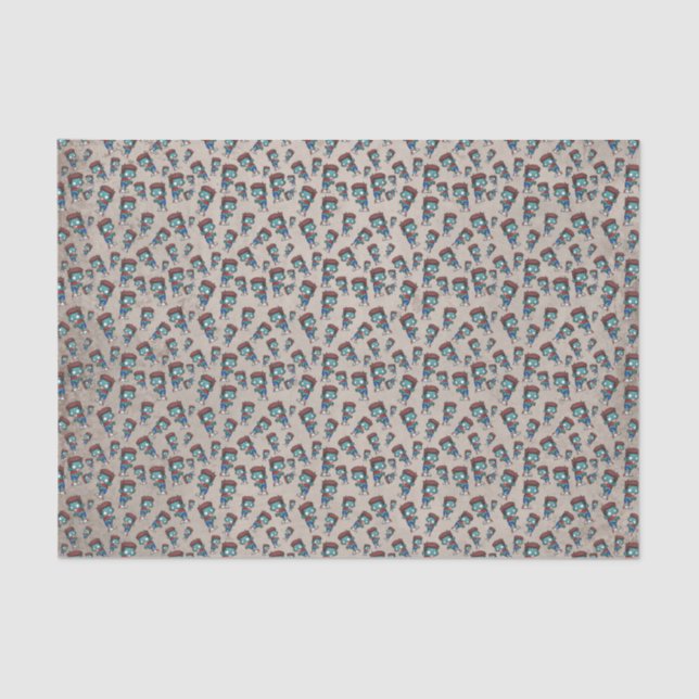 Cool Zombie Pattern Creepy Cute Tissue Paper (Front)