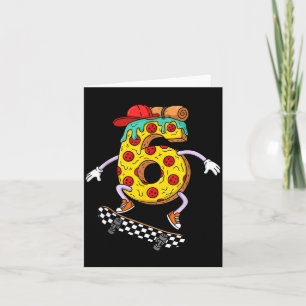 Cool Zza Skateboard Lovers 6th Birthday Boys Girls Card