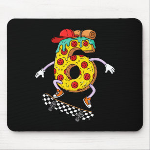 Cool Zza Skateboard Lovers 6th Birthday Boys Girls Mouse Pad