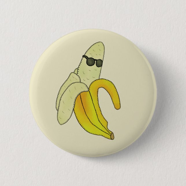 Coole Banane 6 Cm Round Badge (Front)