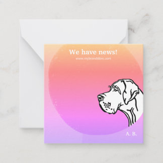 coole grün lila GRAPHIC DESIGN Note Card