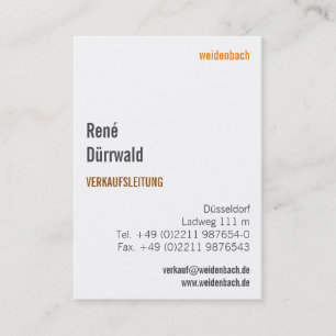 Coole Visitenkarten Business Card
