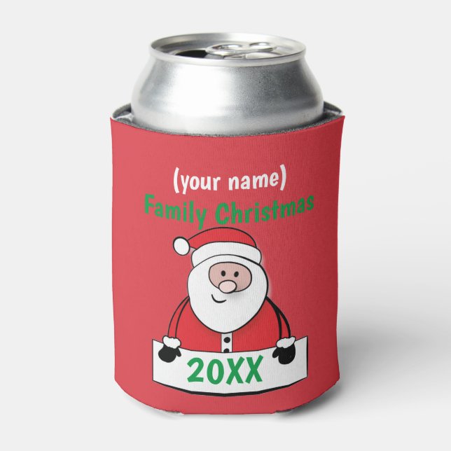 Cooler - Custom Family Christmas (add name) (Can Front)