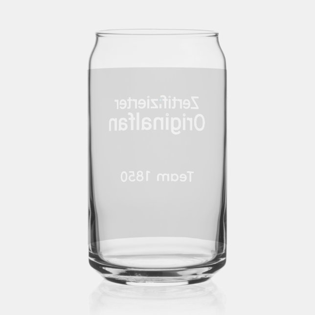 Cooler Fan Saying Funny Can Glass (Front)