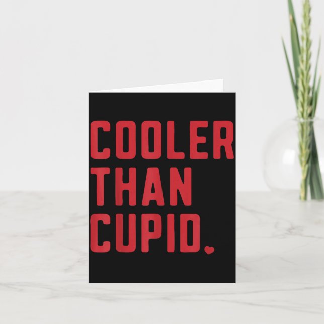 Cooler Than Cud Cute Valentine's Day Kids Boys Gir Card (Front)