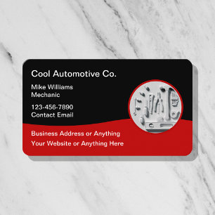 Coolest Automotive Business Card Design Template