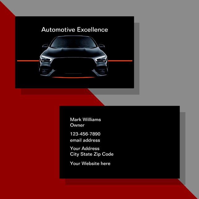 Coolest Automotive Business Cards Design (Creator Uploaded)