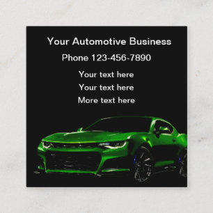 Coolest Automotive Business Cards Template