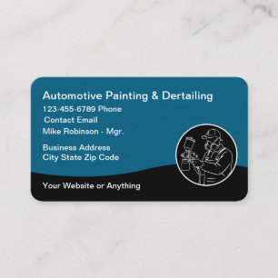 Coolest Automotive Car Painting Business Card