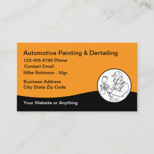 Coolest Automotive Car Painting Business Card