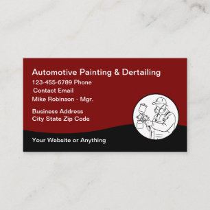 Coolest Automotive Car Painting  Business Card