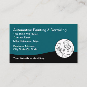 Coolest Automotive Car Painting Business Card