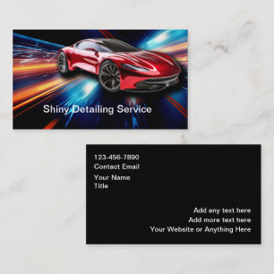 Coolest Automotive Detailing Services Business Card