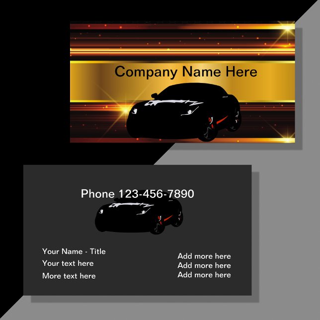 Coolest Automotive Theme Business Card (Creator Uploaded)