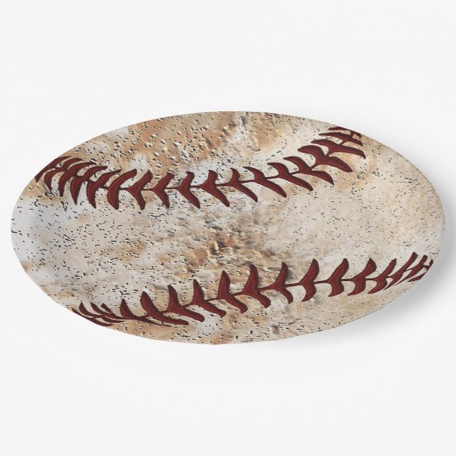 Coolest Baseball Paper Plates Baseball Party (Angled)