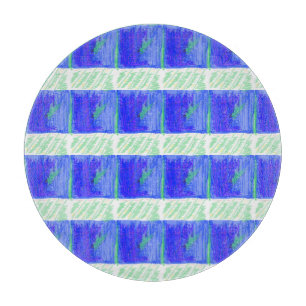 Coolest Blue Nautical Abstract  Cutting Board
