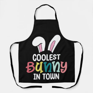 Coolest Bunny In Town Easter Bunny Rabbit Apron