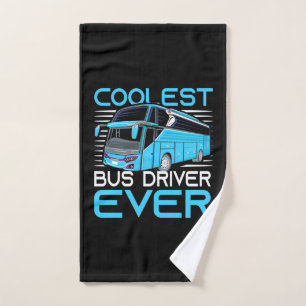 Coolest Bus Driver Ever Hand Towel