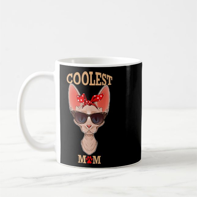 Coolest Cat Mum I Sphynx Cat Mum I Sphynx Cat  Coffee Mug (Left)
