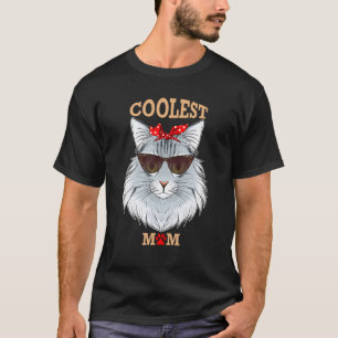 Coolest Cat Mum Norwegian Forest Cat T-Shirt