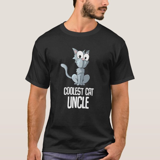 Coolest Cat Uncle T-Shirt (Front)