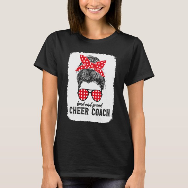 Coolest Cheer Coach Assistant Cheering Coaching Li T-Shirt (Front)