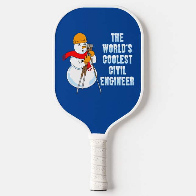Coolest Civil Engineer Pickleball Paddle (Front)