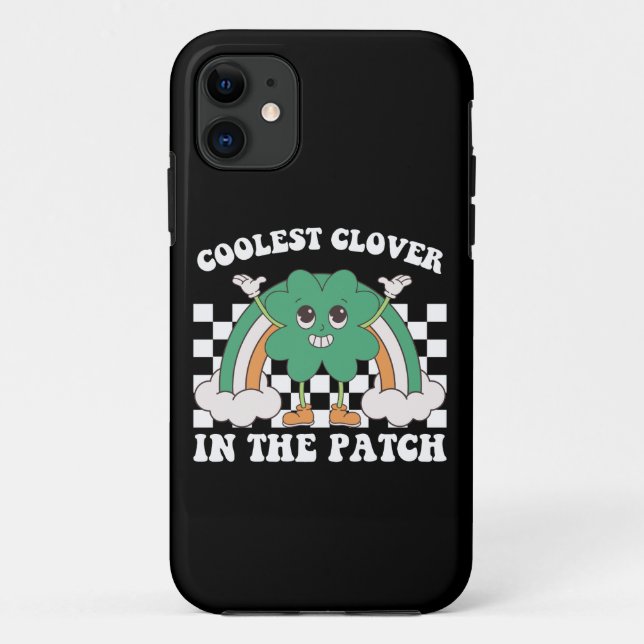 Coolest Clover In The Patch St Patrick's Day Case-Mate iPhone Case (Back)