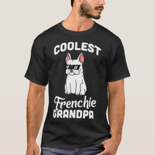 Coolest Cream French Bulldog Grandpa Dog T-Shirt