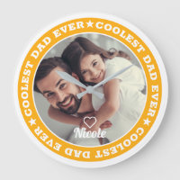 Coolest Dad Ever Modern Custom Photo