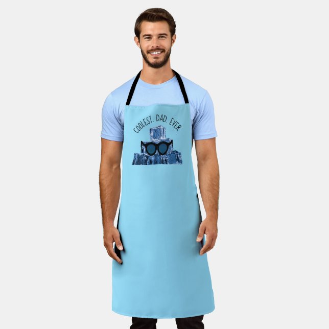 Coolest. Dad. Ever. Sunglasses Ice Cubes Apron (Worn)