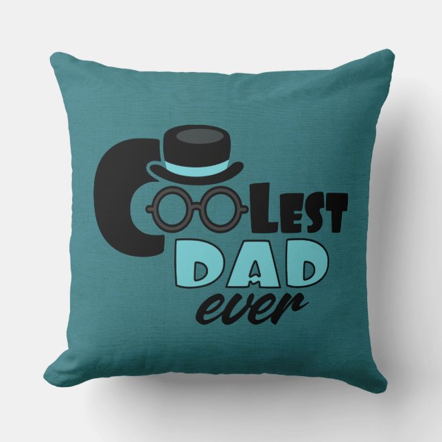 Coolest Dad/ Hero Protector Dad Pillow (Front)