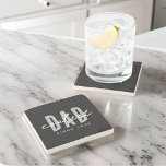 Coolest Dad Since 20XX Modern Simple Preppy Stone Coaster<br><div class="desc">This simple and modern design is composed of san serif typography.</div>
