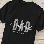 Coolest Dad Since 20XX Modern Simple Preppy T-Shirt<br><div class="desc">This simple and modern design is composed of san serif typography.</div>
