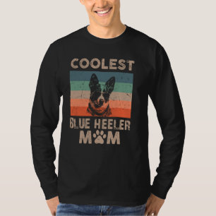 Coolest Dog Mum Mama Gifts for Women Funny Blue He T-Shirt