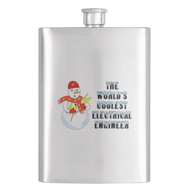 Coolest Electrical Engineer Hip Flask (Front)