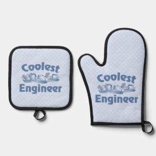 Coolest Engineer Oven Mitt & Pot Holder Set