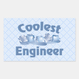 Coolest Engineer Rectangular Sticker
