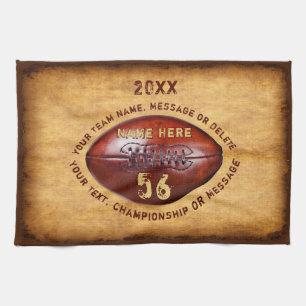 Coolest Faux Vintage Personalised Football Towels