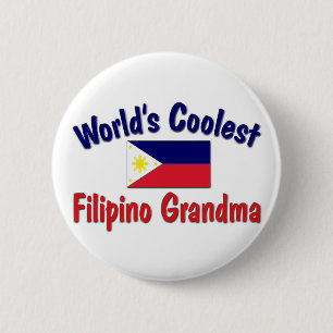 Coolest Filipino Grandma 6 Cm Round Badge