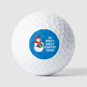 Coolest Geography Teacher Golf Balls