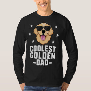 Coolest Golden Dad For Men Retriever New Dog Owner T-Shirt