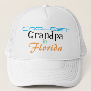 Coolest Grandpa in Florida Customise Trucker Hat