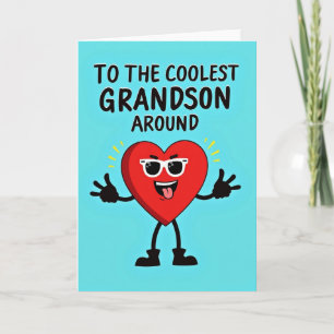 Coolest Grandson Ever Card