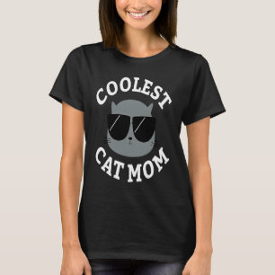 Coolest Grey Cat Mum Cute T-Shirt